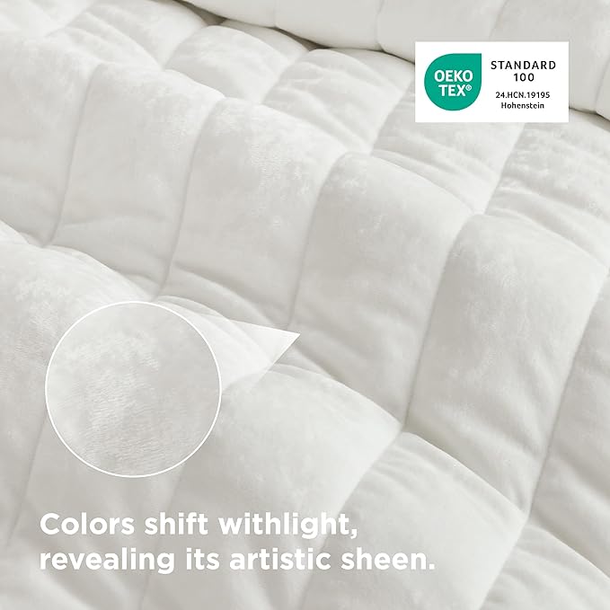Bedsure Velvet Quilt Queen Size Set - Image 6