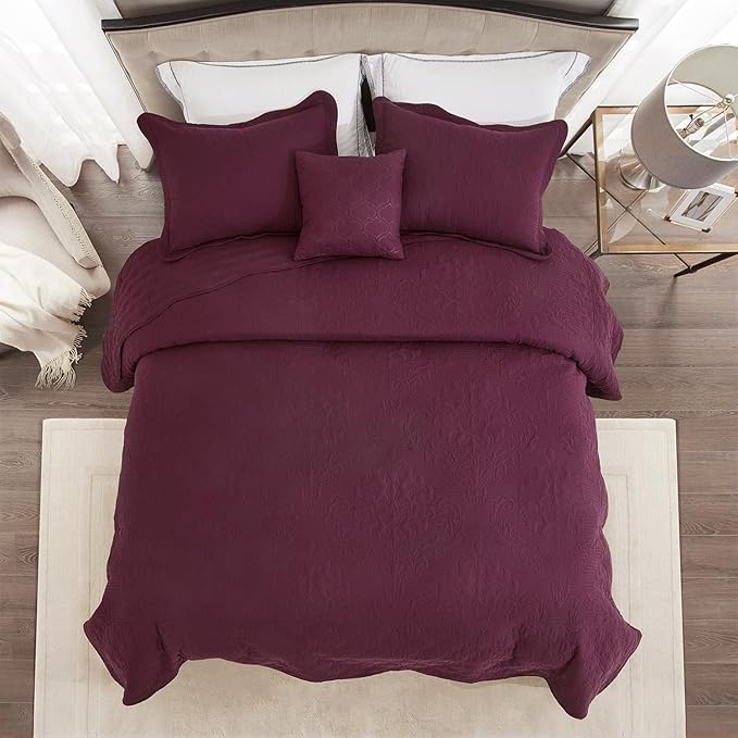CHIXIN Bedspread Coverlet Quilt Set Full Size - Image 4