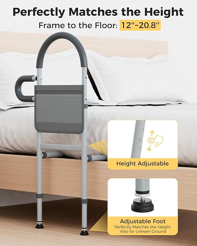 JivaJot Bed Rails for Elderly Adults Safety, Bedrails for Elderly Adults Grab - Image 4