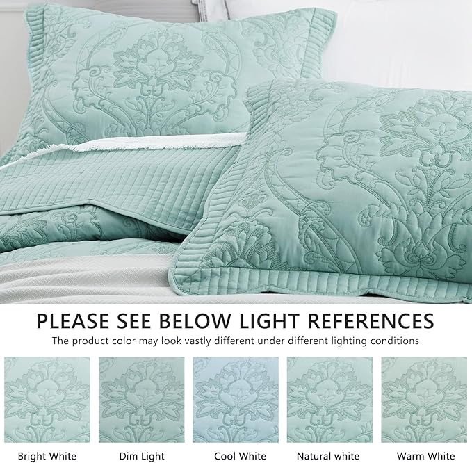 CHIXIN Bedspread Coverlet Quilt Set Full Size - Image 4