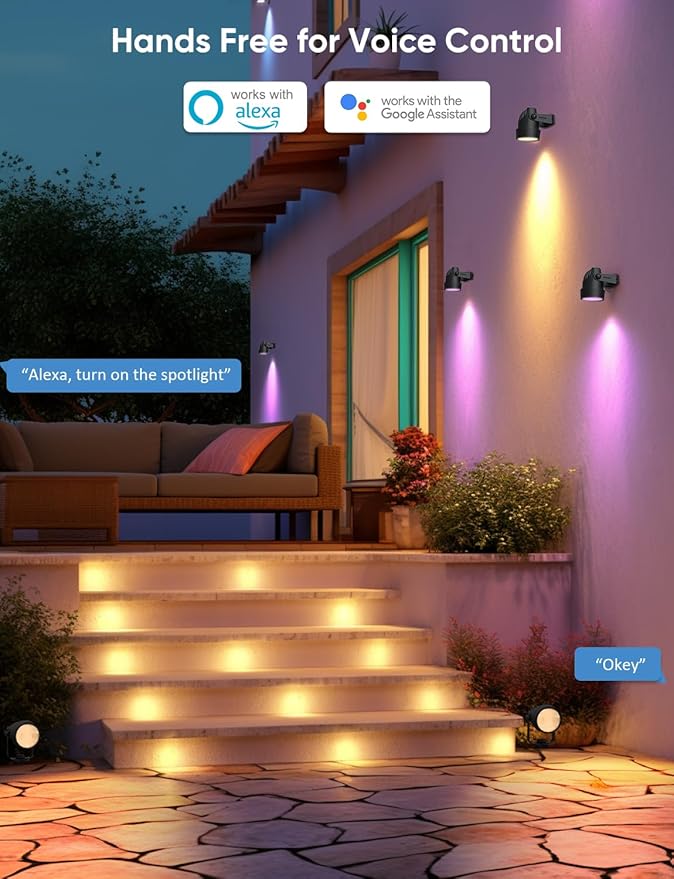 APPECK Low Voltage Landscape Lights, Smart RGBW Color Changing Landscape - Image 4