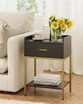 Masupu Nightstand, Bedside Table 3-Tier Modern Night Stand by Masupu