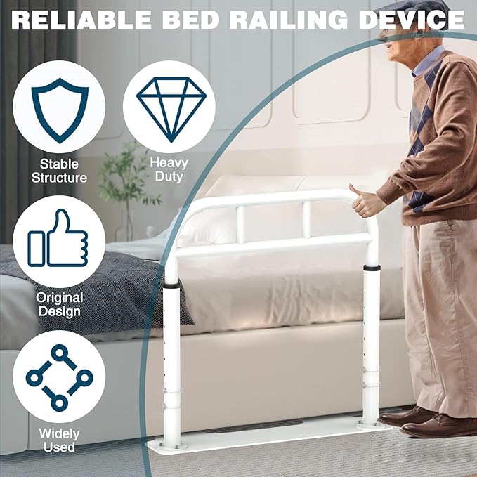 THOOUM Bed Rail for Elderly Adults Safety, Heavy Duty Bed Rail - Image 5