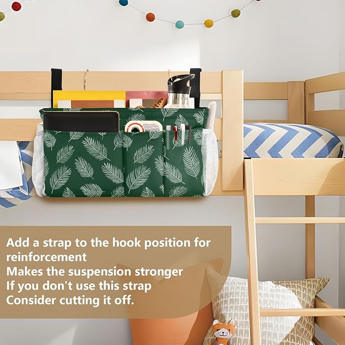 Bedside Caddy Hanging Bunk Bed Caddy Bed Organizer Hanging Pocket - Image 6