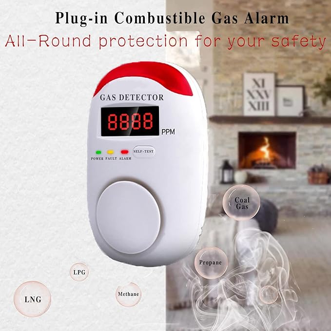 COLORWEL Natural Gas Alarm, Gas Alarm Detector - Image 3