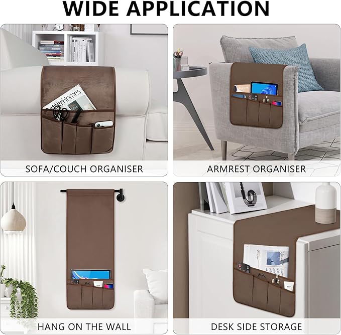 WETRBWEH Remote Control Holder for Armchair, Couch Caddy Organizer TV Remote - Image 5
