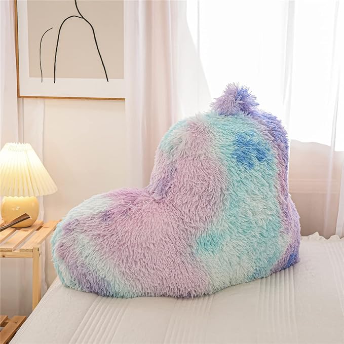 Holawakaka Reading Pillow for Sitting up in Bed Sofa Kids Teens, Backrest Pillow - Image 3