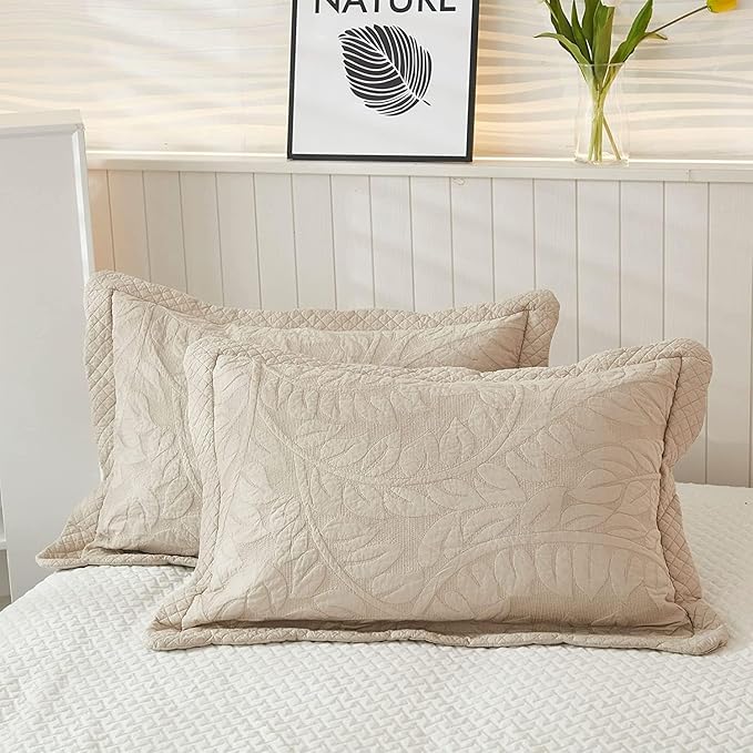 MarCielo 3-Piece 100% Cotton Oversized Bedspread Lightweight Quilt Coverlet - Image 6