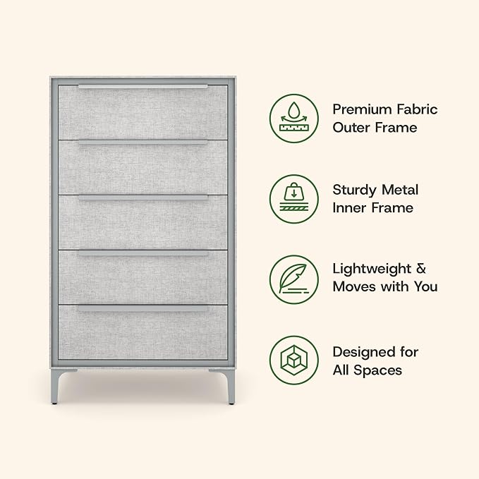 tinge Naima Premium Fabric Dresser - Image 8