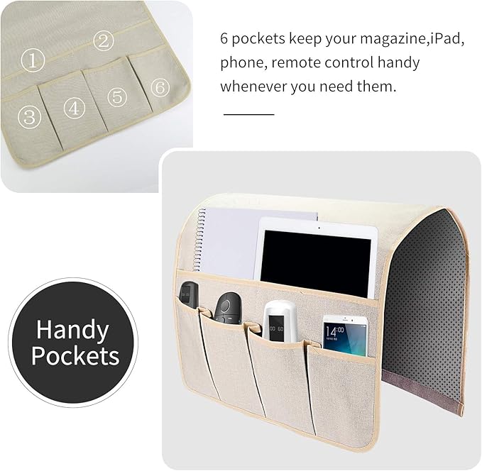 SYSOV Sofa Armrest Organizer, Remote Control Holder - Image 4