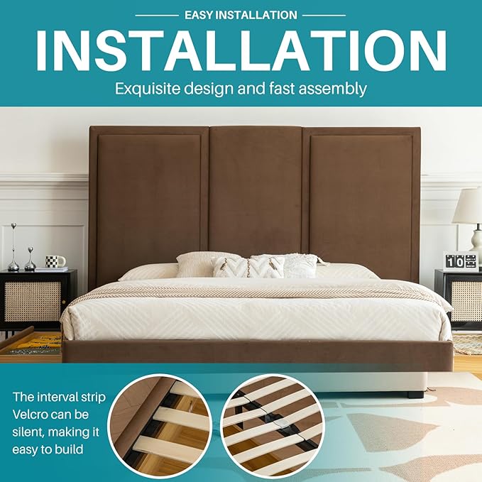 YUHUASHI King Size Bed Frame - Image 7