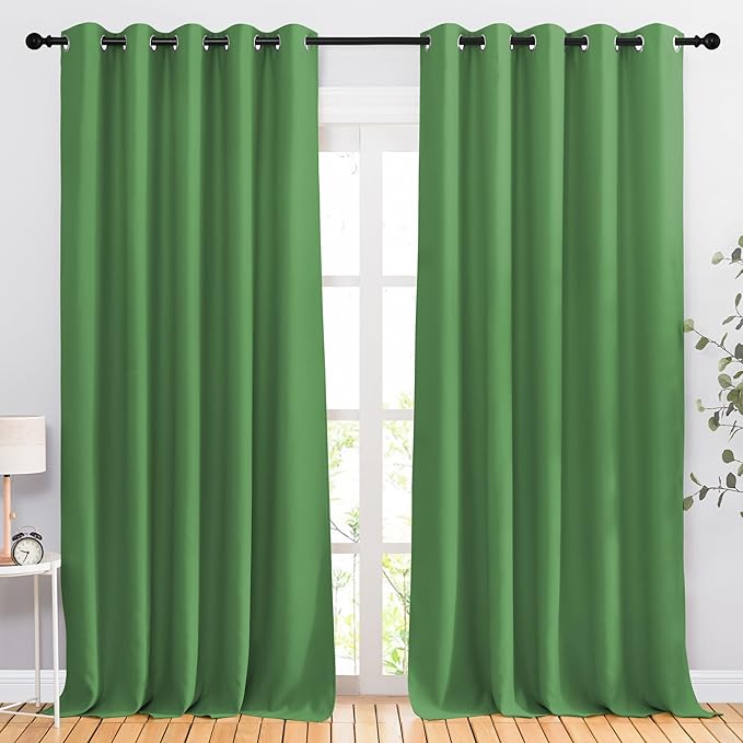 NICETOWN Forest Green 102 inch Curtains by NICETOWN