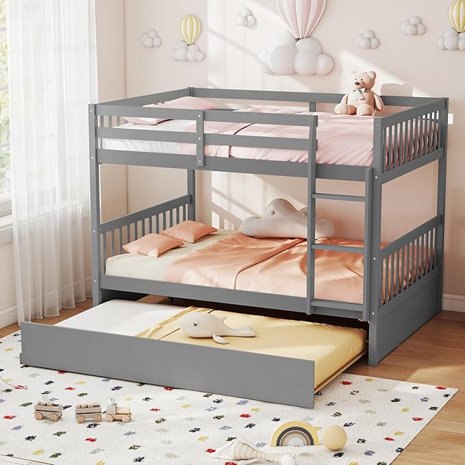 KOMFOTT Wood Full Over Full Bunk Bed - Image 3
