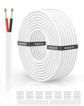NAOVEO 18 Gauge Wire 2 Conductor Electrical Wire, 18 AWG Stranded PVC Tinned by NAOEVO