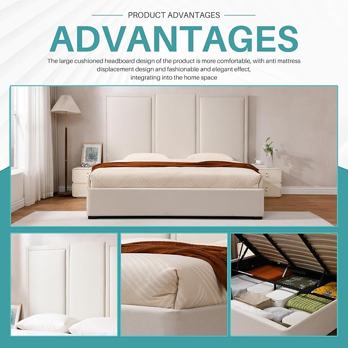 YUHUASHI King Size Bed Frame - Image 7