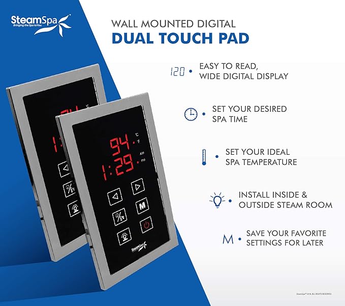 SteamSpa Executive 7.5 KW QuickStart ACU-Steam Bath Generator Package - Image 6