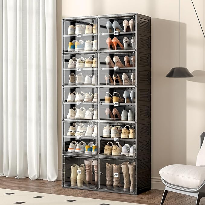 Shoe Rack Organizer Cabinet for Closet Entryway - Image 2