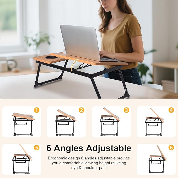 Adjustable Laptop Bed Table - Image 7