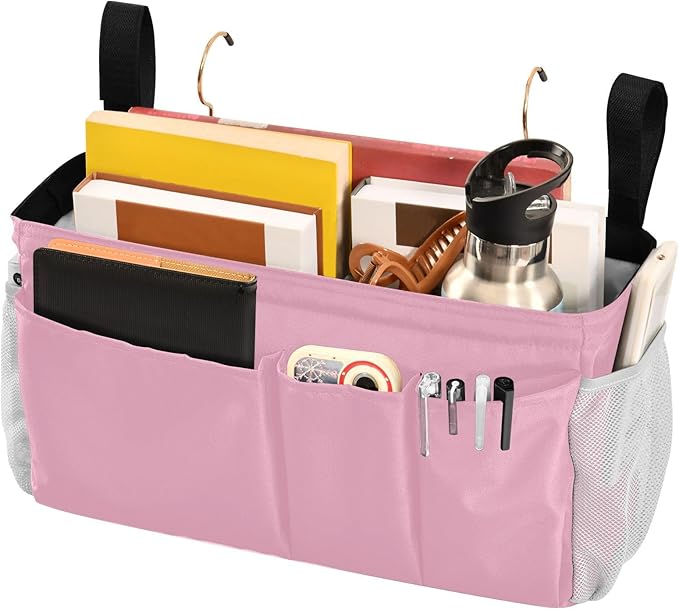 KOPIRIT Rose Red Bedside Caddy Storage Bag Bedside Organizer - Image 3