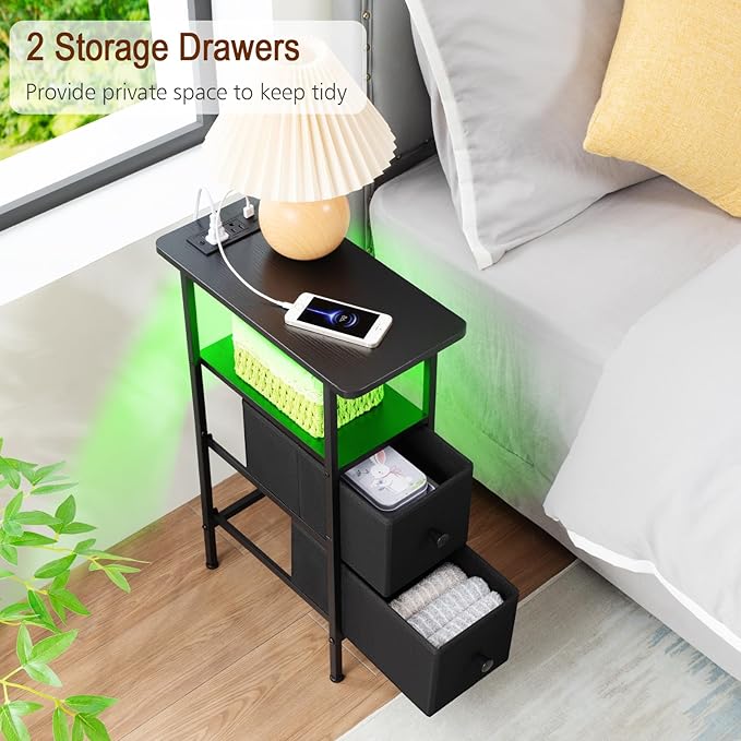 LOAKEKEL Narrow End Table Living Room - Image 8