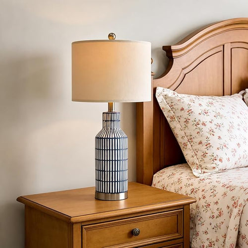 25" Modern Ceramic Lamps Single Table Lamp - Image 2