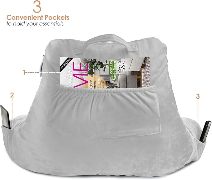 Nestl Reading Pillow with Shredded Memory Foam, Designed - Image 5