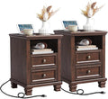 SAVOR LIFE Farmhouse Nightstand Set of 2 by SAVORLIFEFurniture
