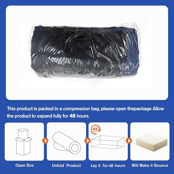 Foldable Fall Protection Mat for Elderly Blue Waterproof Non Slip Floor Mats - Image 8