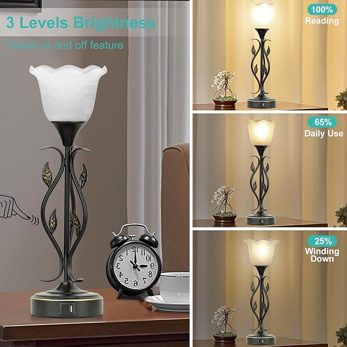 Bedside Lamps Set of 2, Table Lamp - Image 3