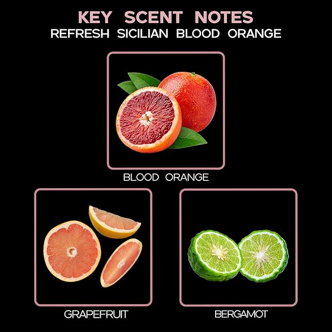LOVSPA Reed Diffuser Set, Refresh Sicilian Blood Orange Scented Oil Diffuser - Image 4