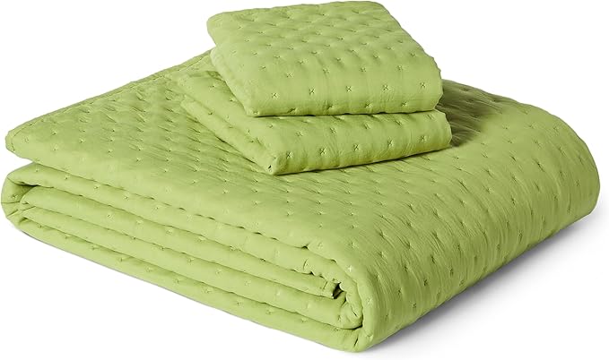 Amazon Basics Brushed Microfiber Quilt Set, Extra Soft by AmazonBasics