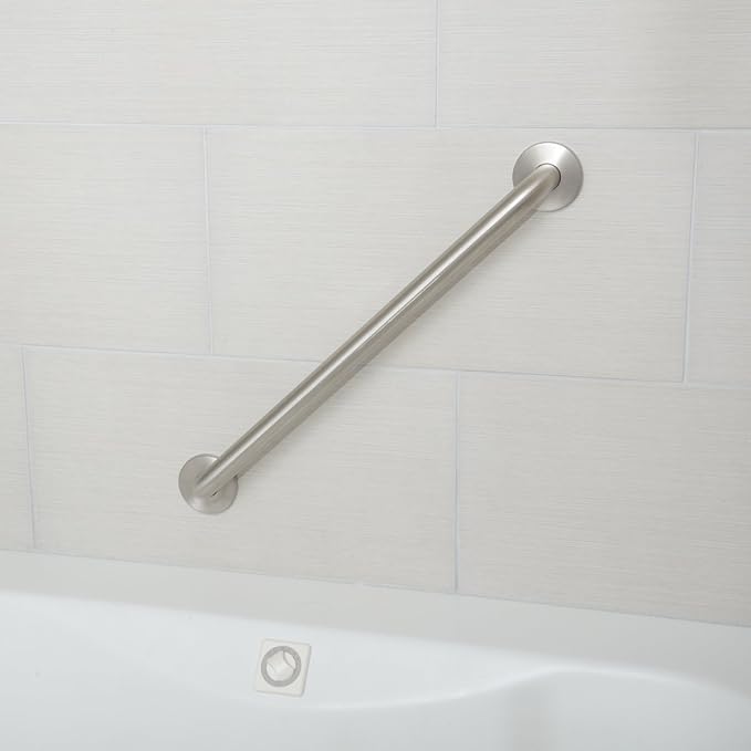 Amazon Basics Bathroom Handicap Safety Grab Bar, 18 Inch Length, 1.25 Inch - Image 3