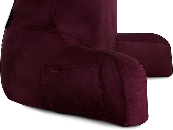 Husband Pillow Aspen Mauve Purple, Standard+ Reading Pillow Bed Rest Chair - Image 8