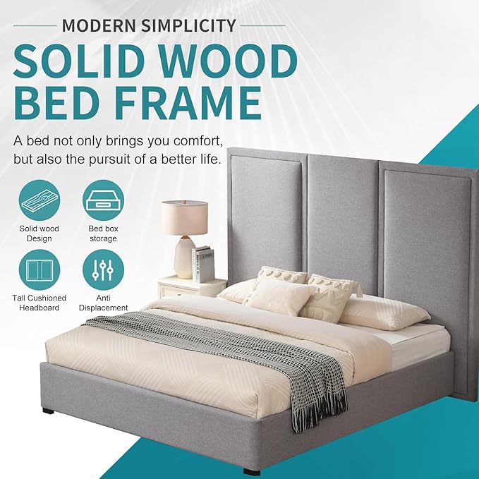 YUHUASHI King Size Bed Frame - Image 9
