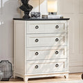 Farmhouse 4 Drawer Dresser for Bedroom, Rustic Wood Dresser by Joaxswe