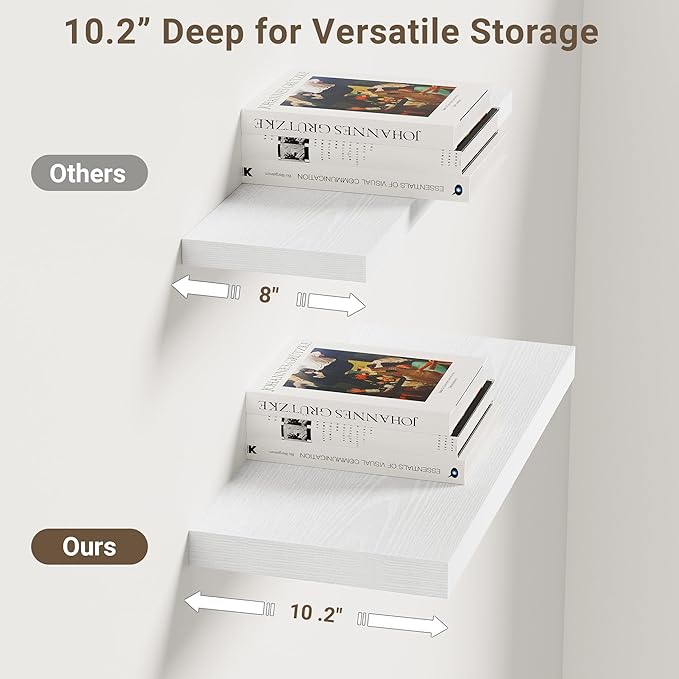 Vivelove 10 in Deep Floating Shelves - Image 5