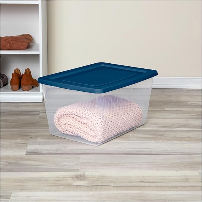 Sterilite 8 Pack Storage Boxes, Lightweight Home Organizers - Image 6
