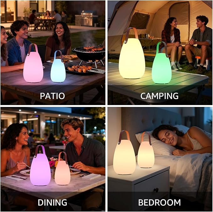 uuffoo 2 Pack Outdoor Table Lamp - Image 7