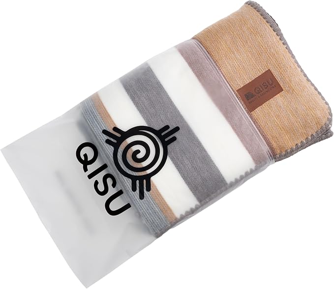 QISU Alpaca Wool Blanket Throw | Large, Variegated | 85 x 65 inches | Ultra-Soft - Image 8