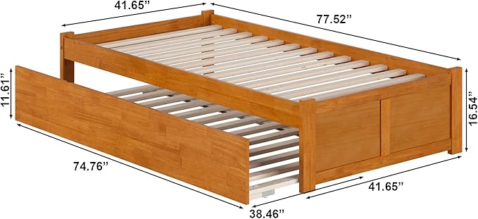AFI Concord Twin Solid Wood Platform Bed - Image 2