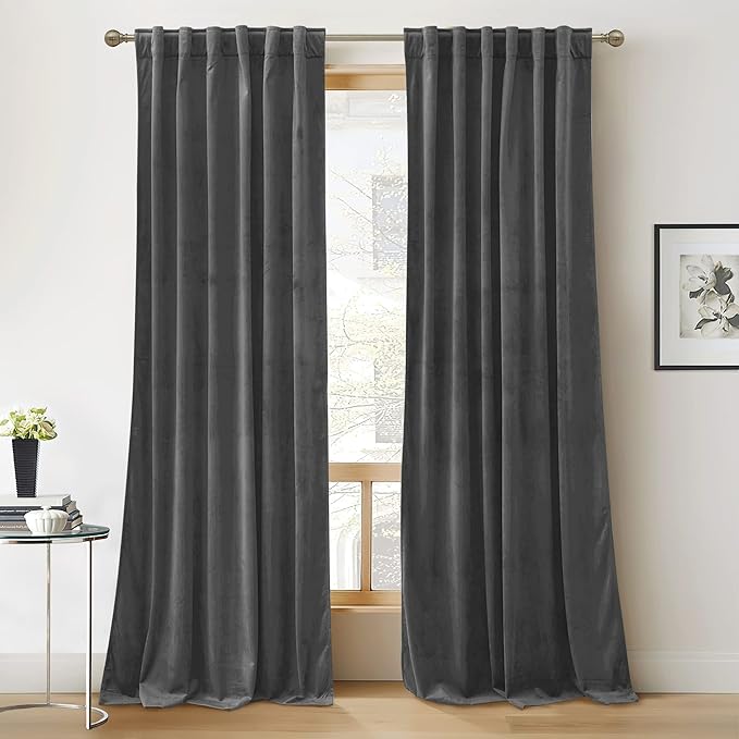 RYB Home Back Tabs Velvet Curtains by RYBHOME