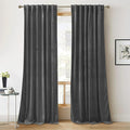 RYB Home Grey Velvet Curtains for Living Room by RYBHOME