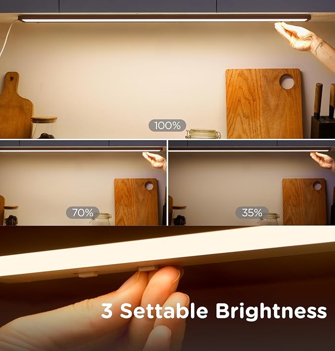 12 Inch Under Cabinet Lighting Plug in, 7W 120V 3 Color 3000K/4000K/5000K - Image 4