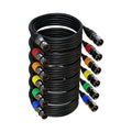 AuxLink XLR Cables 50ft 6Pack, Microphone Cable, Balanced XLR Male to Female by AuxLinkcable