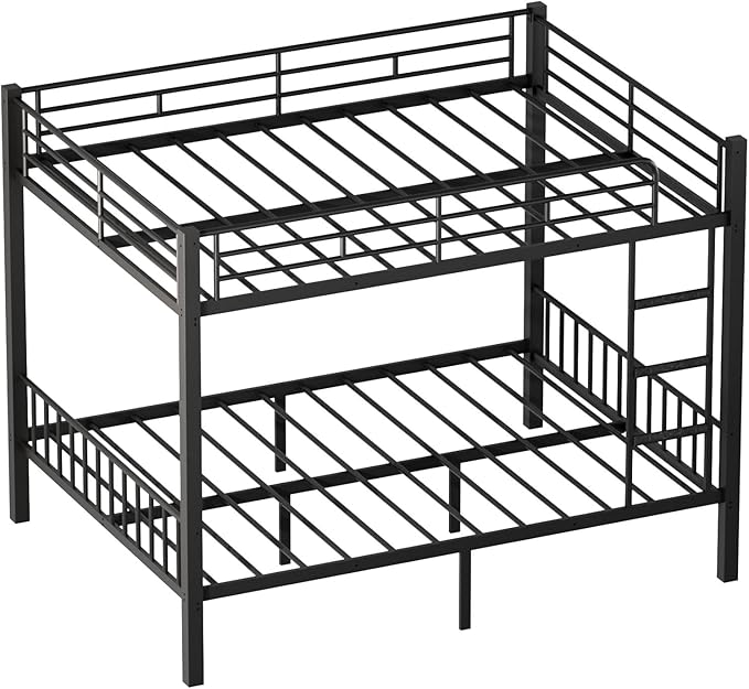 Queen Over Queen Bunk Bed for Adults & Teens, Heavy Duty Metal Bunk Bed - Image 8