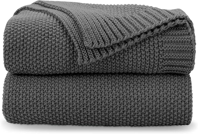 CozeCube Dark Grey Throw Blanket by CozeCube