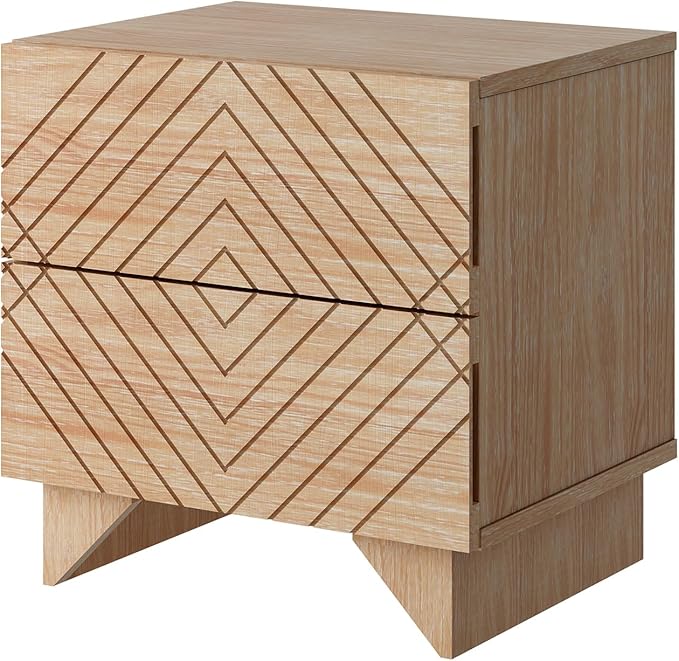 MUSEHOMEINC Solid Wood Nightstand - Image 5