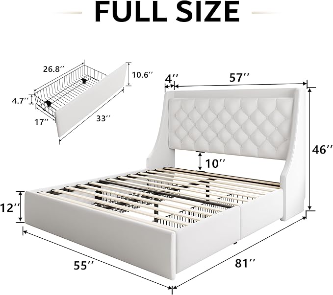 iPormis Full Size Bed Frame - Image 2