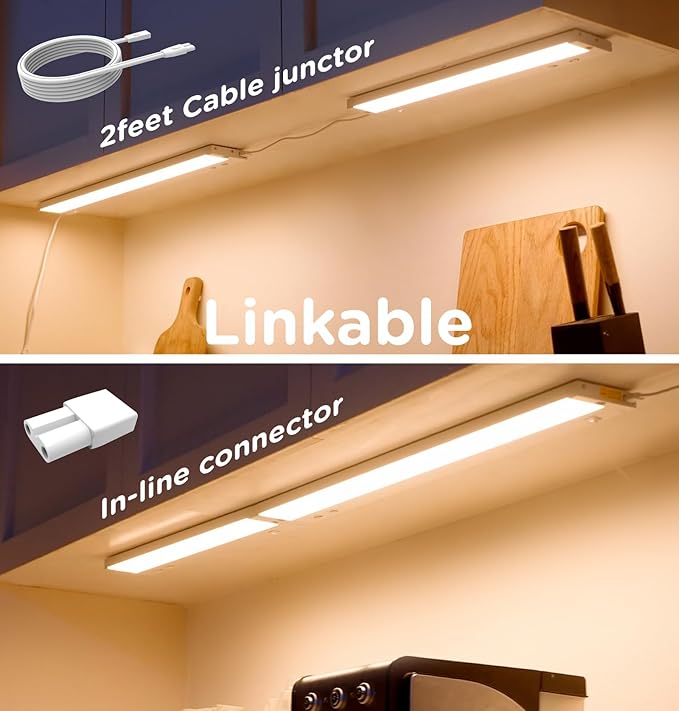 16 Inch Under Cabinet Lighting Plug in, 9W 120V 3 Color 3000K/4000K/5000K - Image 6