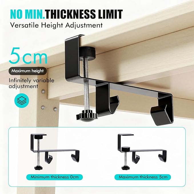 No Drill Under Desk Cable Management Tray - Image 5